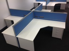  90 Degree Truncated Corner Workstations. Sizes 1800 X 600 X 1800 X 600 Or 1800 X 750 X 1800 X 750 Or 1800 X 750 X 1800 X 600